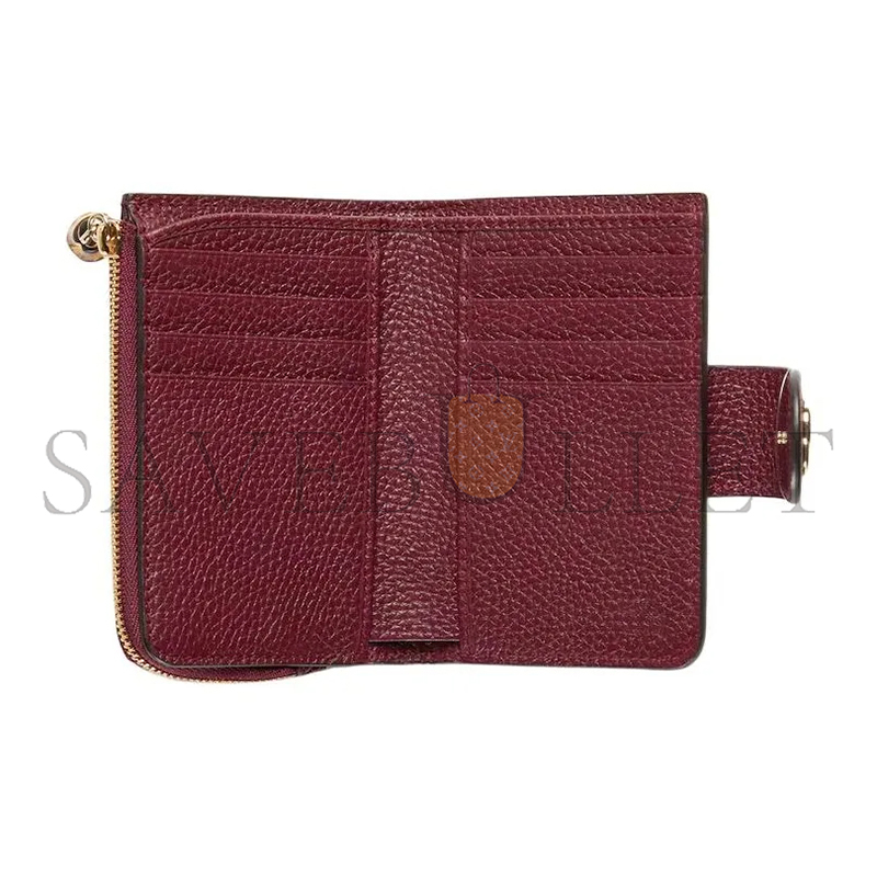 GUCCI MEDIUM DOUBLE G WALLET WITH BAMBOO 739498 (13*8.5*2cm)